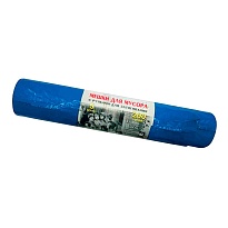 Мешки для мусора 200 л, с завязками, синие, в рулоне 5 шт., ПВД, 45 мкм, 1100х850 мм, Концепция Быта Vitalux, 604934 в Петропавловске