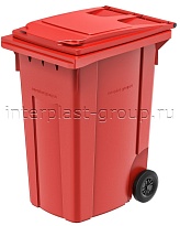 Мусорный контейнер 360 л красный 360 красный в Петропавловске Мусорный контейнер 360 л красный 360 красный в Петропавловске