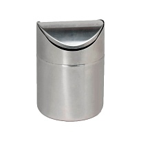 Урна для мусора 1,2 л настольная, с качающейся крышкой, нержавеющая сталь, матовая в Петропавловске