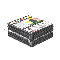 Мешки для мусора 160 л, серые, в пачке 10 шт., ПВД, 40 мкм, 900х1100 мм, i-Bag в Петропавловске
