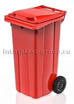 Мусорный контейнер 120 л красный 120 красный в Петропавловске