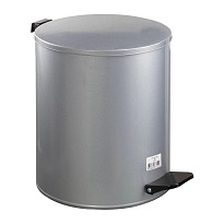 Ведро для мусора с педалью, усиленное, Титан, 15 л, серое, оцинкованная сталь в Петропавловске Ведро для мусора с педалью, усиленное, Титан, 15 л, серое, оцинкованная сталь в Петропавловске