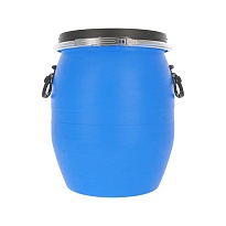 Бочка пластиковая 48 л с хомутом в Петропавловске Бочка пластиковая 48 л с хомутом в Петропавловске