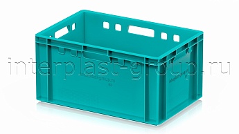 Ящик для мяса и колбасных изделий Е-3 бирюзовый в Петропавловске Ящик для мяса и колбасных изделий Е-3 бирюзовый в Петропавловске