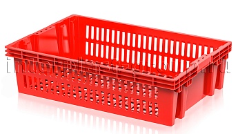 Ящик для овощей, фруктов и хлеба Евролоток красный в Петропавловске