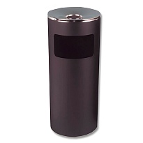 Урна металлическая с пепельницей, Титан, 29 л, черная, оцинкованная сталь в Петропавловске