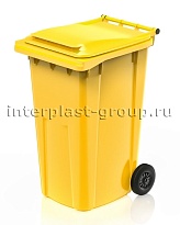 Контейнер для мусора 240 л желтый облегченный 240 желтый в Петропавловске