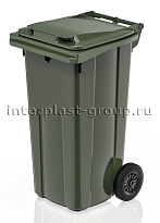 Мусорный контейнер 120 л зеленый в Петропавловске