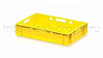 Ящик для мяса и колбасных изделий Е-1 желтый в Петропавловске