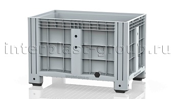 Контейнер iBox сплошной на ножках с пробкой 2 дюйма серый в Петропавловске Контейнер iBox сплошной на ножках с пробкой 2 дюйма серый в Петропавловске