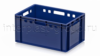 Ящик для мяса и колбасных изделий Е-3 темно-синий в Петропавловске Ящик для мяса и колбасных изделий Е-3 темно-синий в Петропавловске