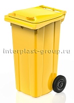 Мусорный контейнер 120 л желтый 120 желтый в Петропавловске