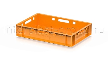 Ящик для мяса и колбасных изделий Е-1 оранжевый в Петропавловске Ящик для мяса и колбасных изделий Е-1 оранжевый в Петропавловске